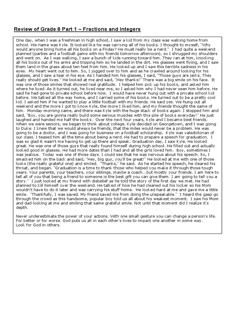 Review of Grade 8 l1 PDF Leisure