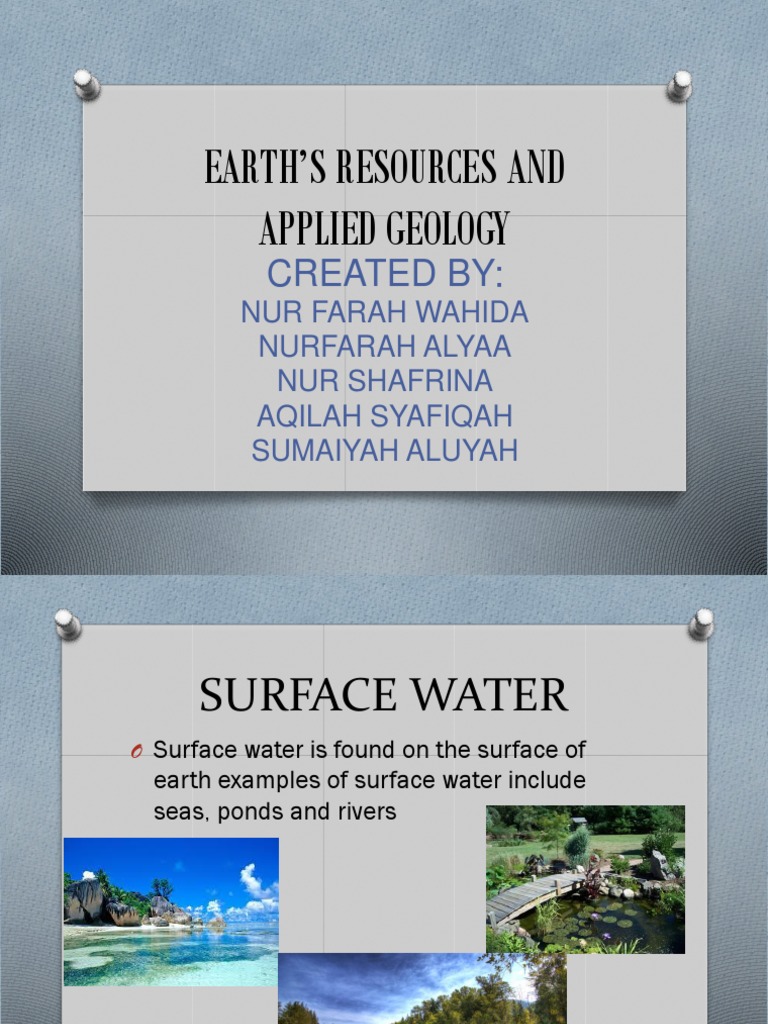 Earth Resources and Applied Geology | PDF