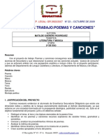 Proyecto POEMAS Y CANCIONES PDF