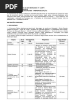 Download Edital Concurso Prefeitura de So Bernardo do CampoSP 2010 by WT Centro de Estudos e Capacitao Profissional SN35854887 doc pdf