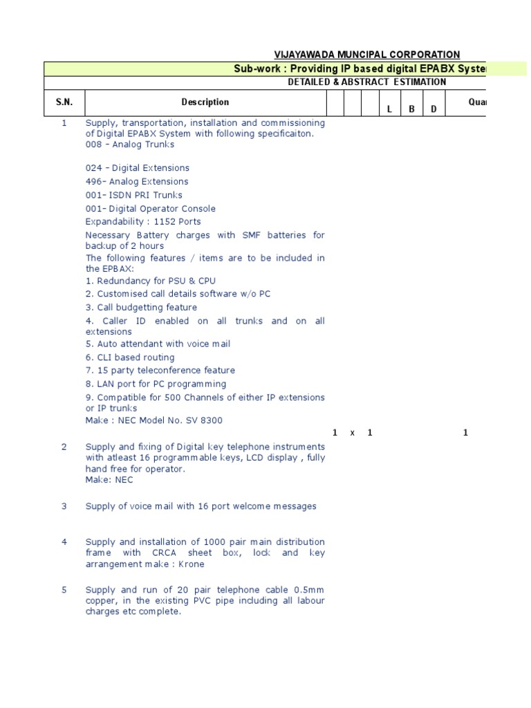 Audio and Video Boq | PDF | Loudspeaker | Voicemail