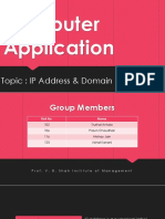 Ip Address & Domain Name System