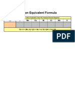 Carbon Equivalent Formula