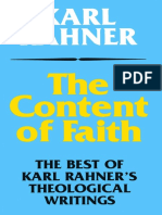 Karl Rahner The Content of Faith