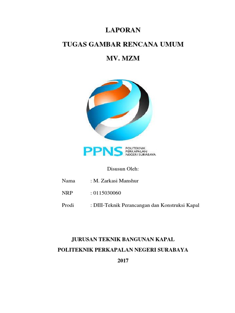 Laporan General Arrangement Dwt 4000 Ton Pdf