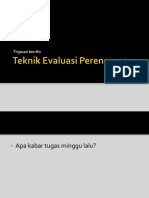 Teknik Evaluasi Perencanaan Pertemuan 2