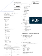 Matemática - Caderno de Resoluções - Apostila Volume 4 - Pré-Universitário - Mat3 Aula17