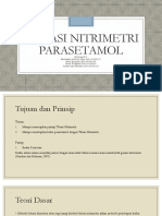 Analisis Kadar Parasetamol dengan Titrasi Nitrimetri