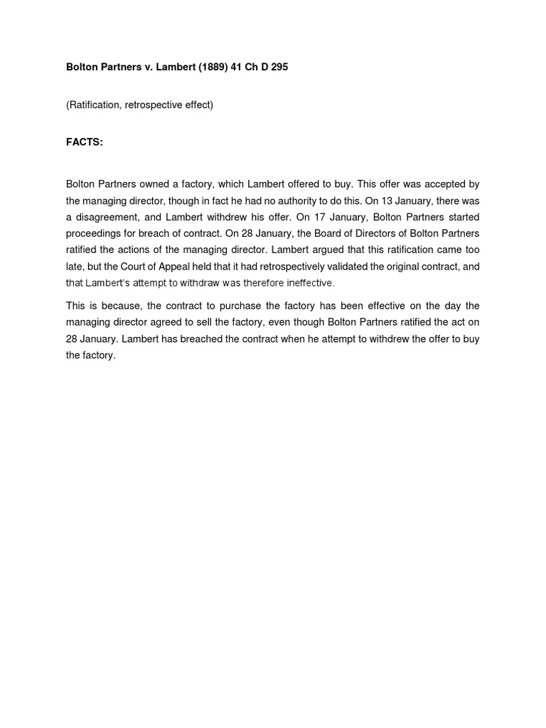 Bolton Partners v. Lambert (1889) 41 CH D 295 PDF