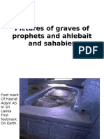Pictures of Graves of Prophets and Ahlebait and Sahabies