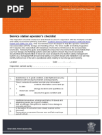 Service Station Operator's Checklist: Guide For Service Station Operators Under The Work Health and Safety Act 2011