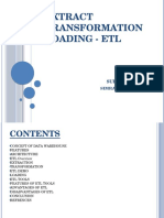 Extract Transformation Loading Etl: Submitted By