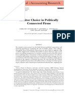 Auditor Choice in Politically Connected Firms: Printed in U.S.A