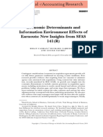 Economic Determinants and Information Environment Effects of Earnouts: New Insights From SFAS 141 (R)