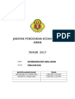 Maklumat Buku Rekod Pengjaran 2017