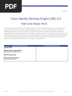 Cisco Identity Services Engine (ISE) 2.0: High-Level Design (HLD)