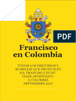 Discursos completos del Papa Francisco en Colombia