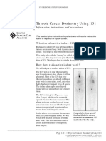 Thyroid Cancer Dosimetry Using I131