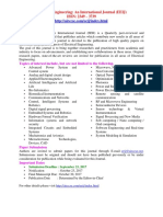 Electrical Engineering: An International Journal (EEIJ)