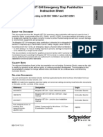 Magelis XBT GH Emergency Stop Pushbutton Instruction Sheet: According To EN ISO 13849-1 and IEC 62061