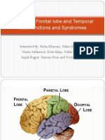 Frontal Lobe and Temporal Lobe Functions and Syndromes