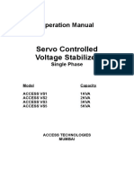 Access VS1-VS5 Voltage Stabilizer Operation Manual