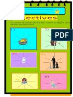 Adjectives: Choose 8 Adjectives For Each Picture and Write Sentences