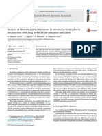 Analysis of electromagnetic transients in secondary circuits due todisconnector switching in 400 kV air-insulated substation