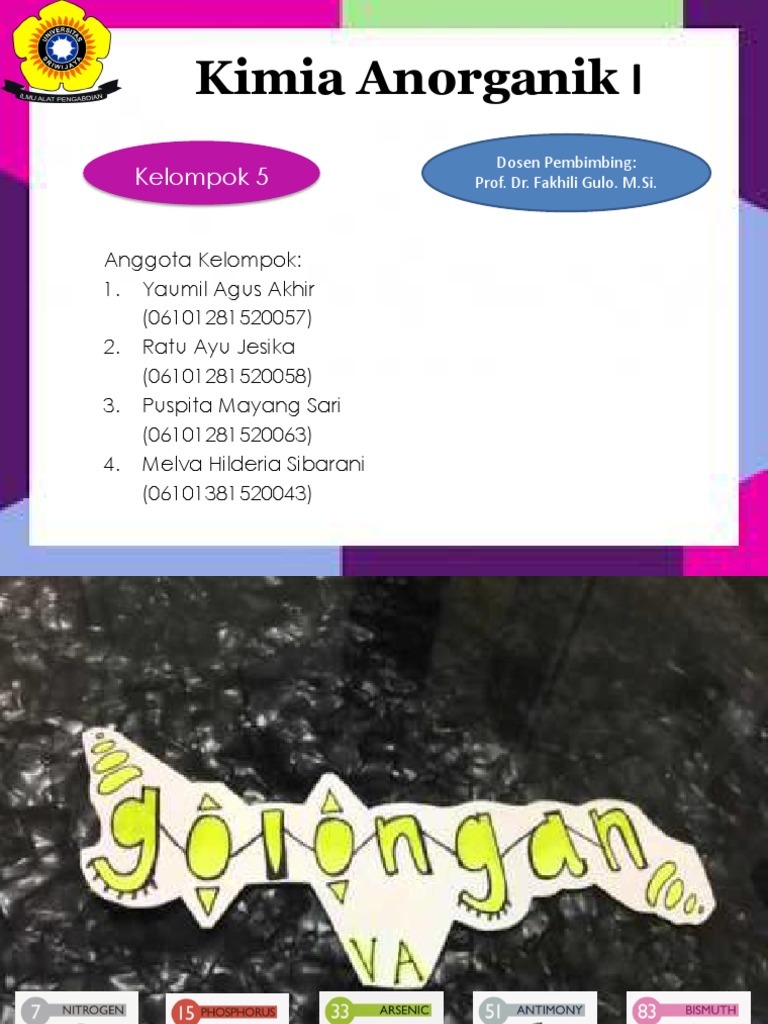 Kimia Anorganik 1 PPT Penjelasan Materi