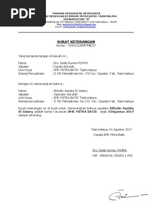 Contoh Surat Tugas Perusahaan Selama Psbb Nusagates
