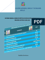 Informe General Sobre Estadisticas de Educacion Sueprior 2015