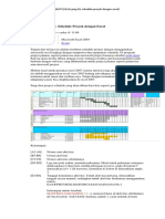 Schedule Proyek Dengan Excel