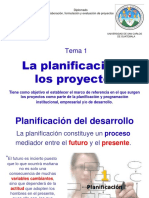 Tema 1a La Planificación y Los Proyectos