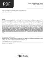 Inscriptions grecques de la France