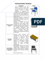 Especificaciones Tecnicas