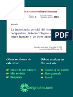 La Importancia Pericial Del Estudio Comparativo Histomorfológico Del Hueso Humano y de Otros Géneros PDF