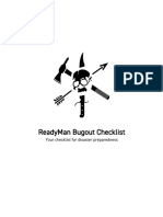 ReadyMan Bugout Checklist