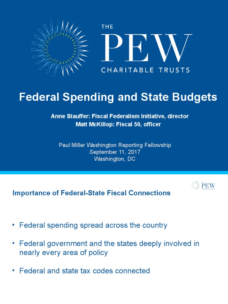 Federal Spending and State Budgets | PDF | Fiscal Year | Recession