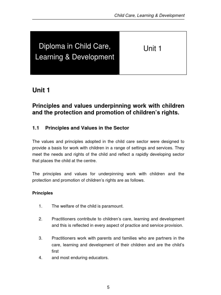 Principles of Child Care Values | PDF | Minority Group | Discrimination