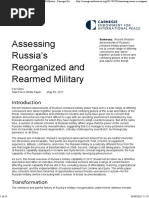 Assessing Russia’s Reorganized and Rearmed Military