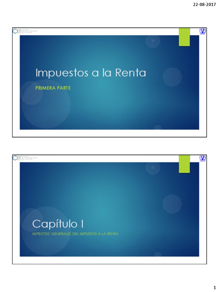 Historia y Conceptos del Impuesto a la Renta | PDF | Beneficio ...