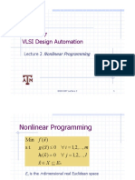 ECEN 687 VLSI Design Automation: Nonlinear Programming