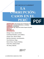 La corrupción en el Perú: análisis de casos emblemáticos