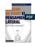 Edward de Bono Pensamiento Lateral PDF
