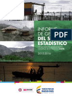 Informe Gestion Sector Estadistico DANE 2015-2016 PDF