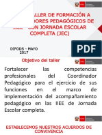 El Acompañamiento Pédagogico Jec 2017