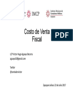 Costo de Venta Fiscal 2017 Irapuato