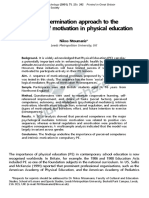 A Self-Determination Approach To The Understanding of Motivation in Physical Education