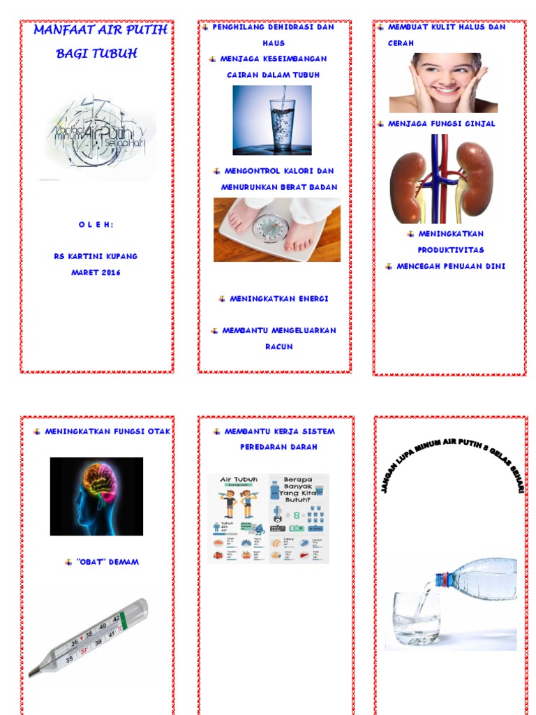 Leaflet Manfaat Air Putih