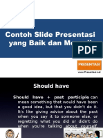 Contoh Slide Presentasi Yang Baik Dan Menarik